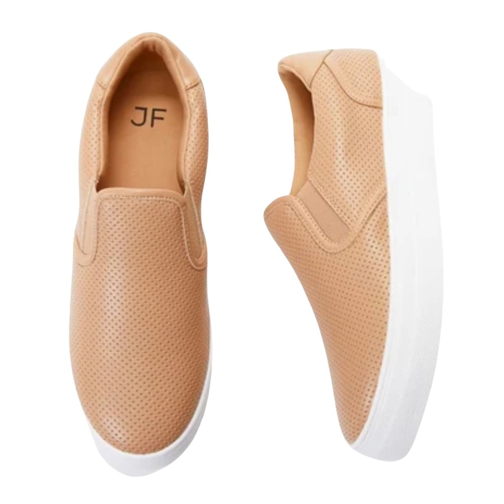 •Eloise• Perforated Nude Platform Sneaker - Picture 4 of 4